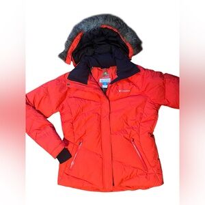 Columbia Omni-shield Bright Pink Ski Snowboarding Winter Jacket Coat Size Large